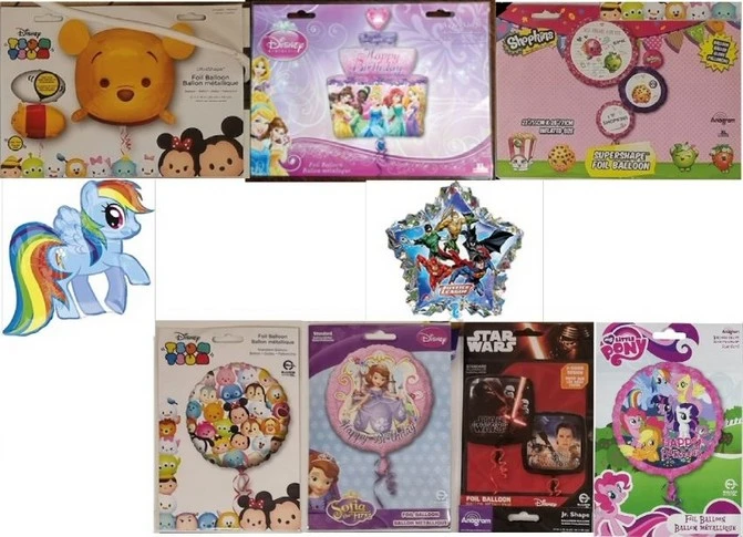 JPS Chartered Surveyors - Large Quantity of Amscan Party Products includes Balloons, Banners, Candles, Badges, Confetti, Disney Themes - Auction Image 4